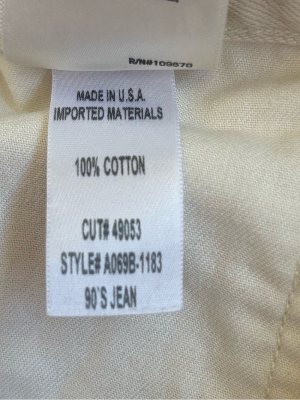 Agolde High Rise Straight Jeans in Off-White - Picture 10 of 10